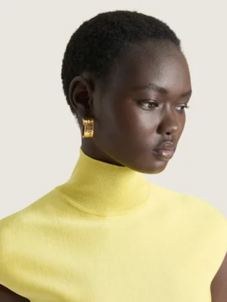 Givenchy Tape Ohrringe aus Metall und Emaille