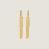 Givenchy Tape Ohrringe aus Metall und Emaille Givenchy Tape Ohrringe aus Metall und Emaille