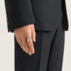 Givenchy Tape Ring aus Metall und Emaille