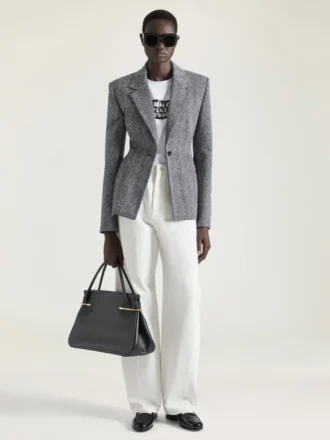 Große Pinch-Tasche aus Leder