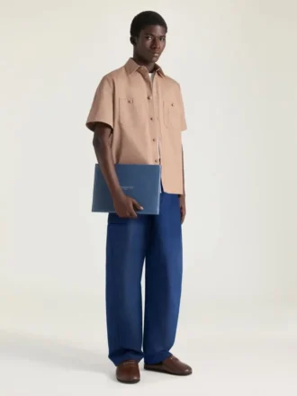 Große Tasche aus Leder mit Prägung von Antigona