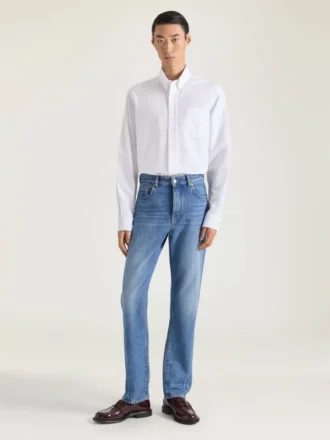 Hemd aus Baumwoll-Oxford mit Givenchy Paris-Jacquard