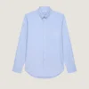 Hemd aus Baumwoll-Oxford mit Givenchy Paris-Stickerei