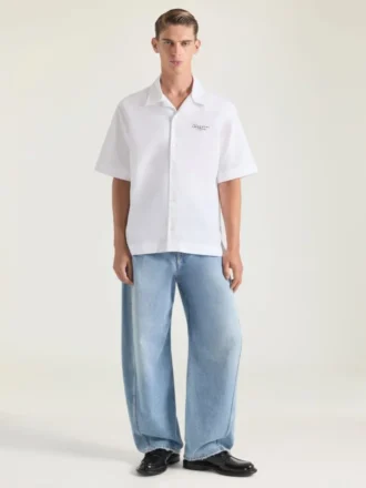 Hemd aus Popeline mit Givenchy-Stempel-Print