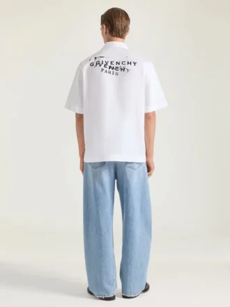 Hemd aus Popeline mit Givenchy-Stempel-Print