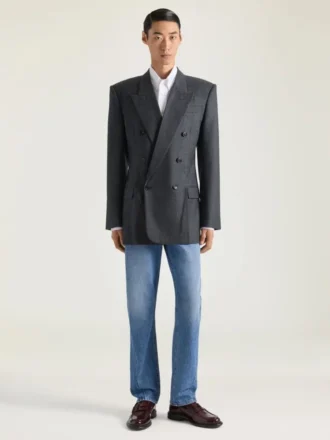 Zweireihige Jacke aus Flanell