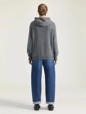 Hoodie aus Kaschmirstrick