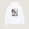 Hoodie-Sweatshirt aus Fleece mit Archiv-Print