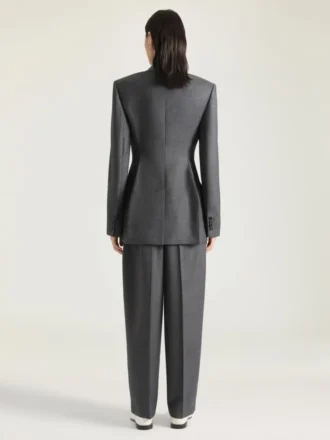 Zweireihige Jacke aus Wolle