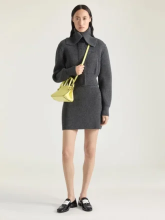 Mini-Bleistiftrock aus Wolle