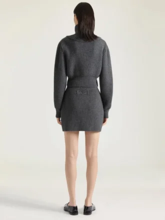 Mini-Bleistiftrock aus Wolle