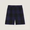 Karierte Bermudashorts aus Wolle