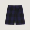 Karierte Bermudashorts aus Wolle
