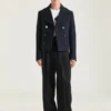 Kurzer Peacoat aus Wolle Kurzer Peacoat aus Wolle
