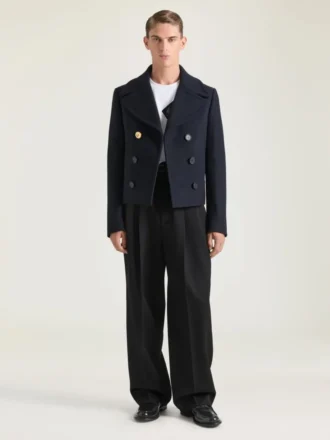 Kurzer Peacoat aus Wolle