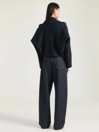 Kurzer Peacoat aus Wolle