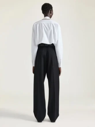 Kurzes Hemd aus Popeline mit Kristallen