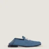Label-Loafer aus Denim