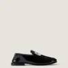 Label-Loafer aus Lackleder