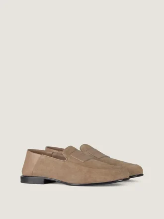 Label-Loafer aus Wildleder