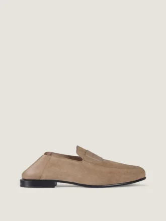 Label-Loafer aus Wildleder
