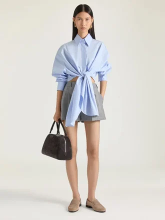 Label-Loafer aus Wildleder