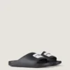 Label Slide Mules aus Gummi