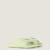 Label Slide Mules aus Gummi