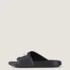 Label Slide Mules aus Gummi