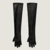 Lange Handschuhe aus Nappaleder
