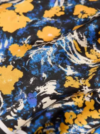 Losange aus Seide mit Blumenprint