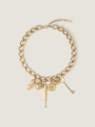 Lucky Charms-Halskette aus Metall