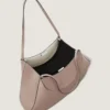 Medium Facet Tote Bag aus genarbtem Leder