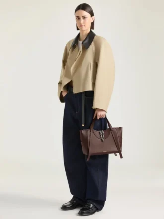 Medium The Snatch Bag aus genarbtem Leder