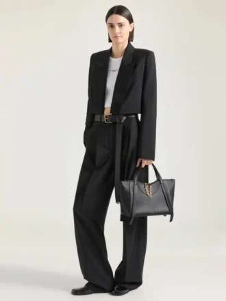 Medium The Snatch Bag aus genarbtem Leder