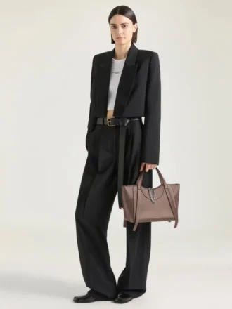 Medium The Snatch Bag aus genarbtem Leder