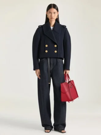 Medium The Snatch Bag aus genarbtem Leder