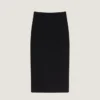 Midi-Bleistiftrock aus Wolle