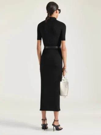 Midi-Polokleid aus Strick mit Second-Skin-Effekt