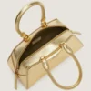Mini-Antigona-East-West-Tasche aus laminiertem Leder Mini-Antigona-East-West-Tasche aus laminiertem Leder