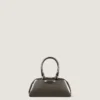 Mini-Antigona-East-West-Tasche aus Leder mit Spiegeleffekt