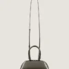 Mini-Antigona-East-West-Tasche aus Leder mit Spiegeleffekt
