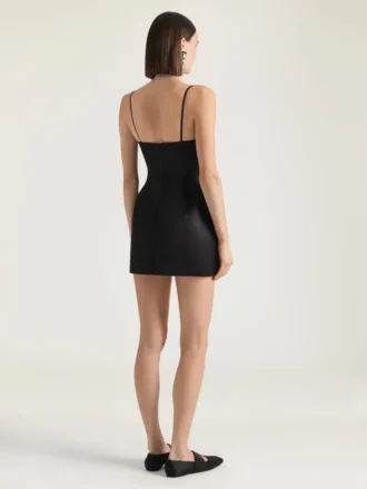 Mini-Kleid mit Cut-outs aus Satin