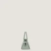 Mini-Pinch-Tasche aus genarbtem Leder