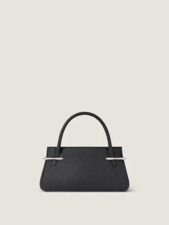 Mittlere Pinch-Tasche aus genarbtem Leder