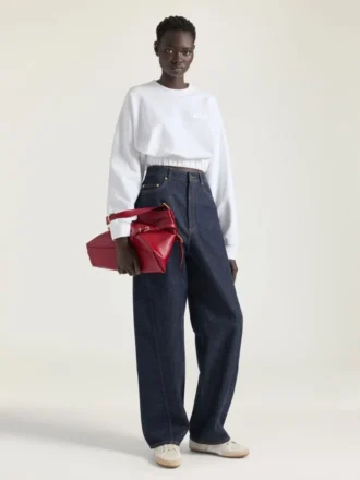 Mittlere Voyou Bag aus glänzendem Leder