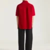 Overshirt mit Couture-Naht aus Wildleder