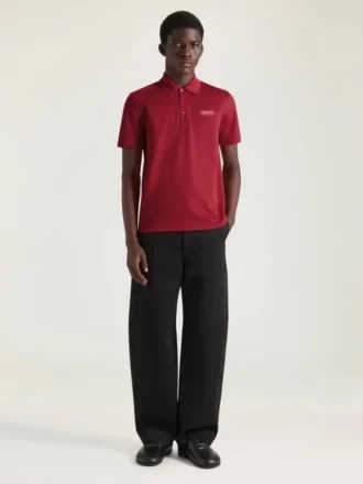 Polo aus Baumwolle mit Givenchy Paris-Grosgrain