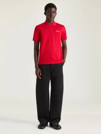 Polo aus Baumwolle mit Givenchy Paris-Grosgrain