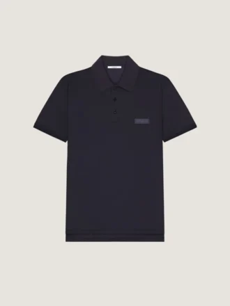 Polo aus Baumwolle mit Givenchy Paris-Grosgrain